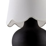 Modern European furniture - Scalloped Raffia Accent Table Lamp - www.oroa.com
