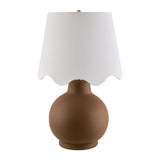 Modern European furniture - Wavy Linen Ceramic Table Lamp - www.oroa.com
