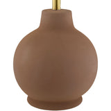 Modern European furniture - Wavy Linen Ceramic Table Lamp - www.oroa.com