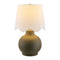 Modern European furniture - Wavy Linen Ceramic Table Lamp - www.oroa.com