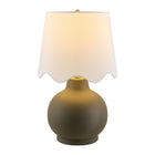 Modern European furniture - Wavy Linen Ceramic Table Lamp - www.oroa.com