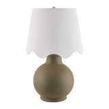 Modern European furniture - Wavy Linen Ceramic Table Lamp - www.oroa.com