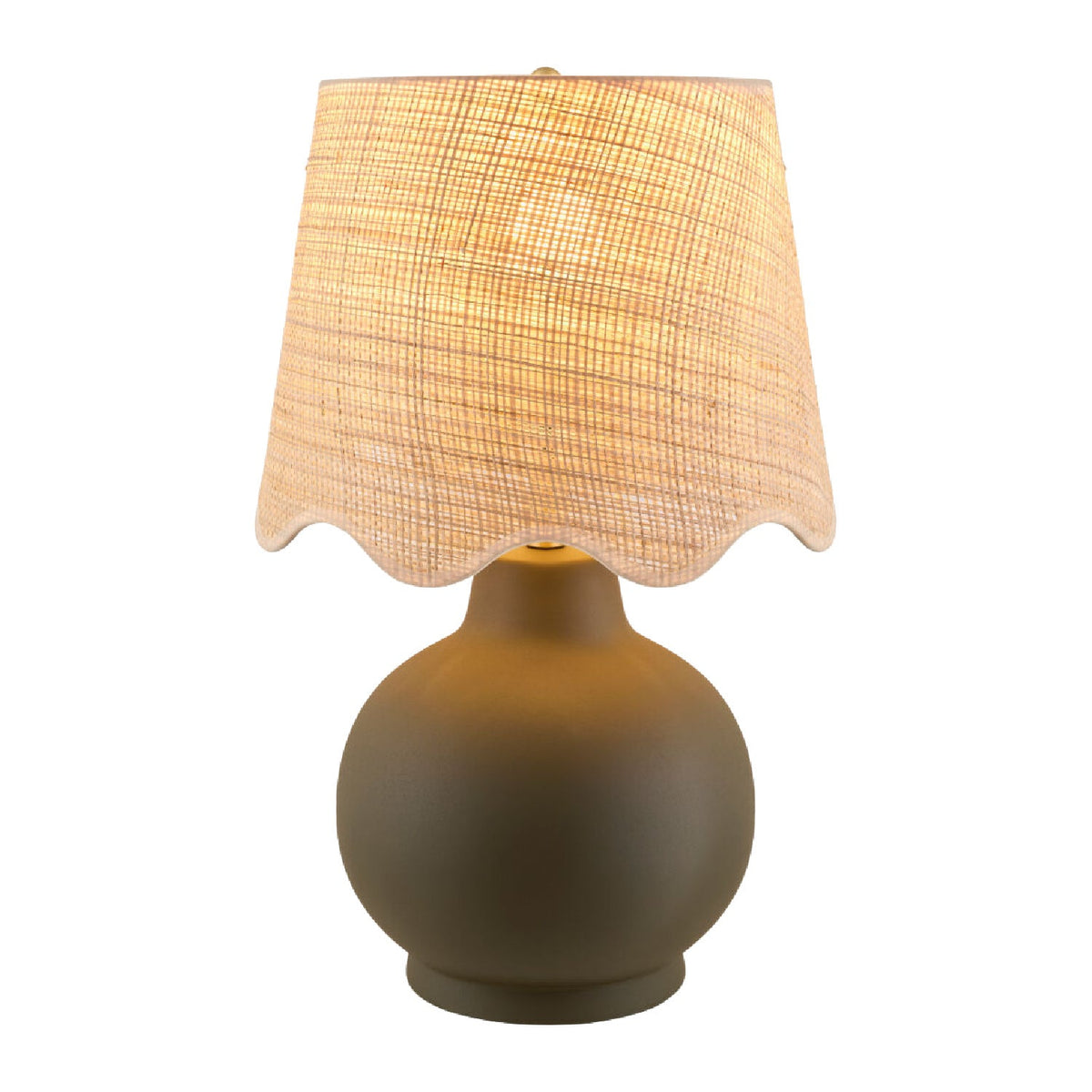 Modern European furniture - Wavy Linen Ceramic Table Lamp - www.oroa.com
