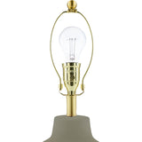 Modern European furniture - Wavy Linen Ceramic Table Lamp - www.oroa.com