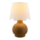 Modern European furniture - Wavy Linen Ceramic Table Lamp - www.oroa.com