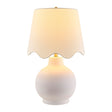 Modern European furniture - Wavy Linen Ceramic Table Lamp - www.oroa.com