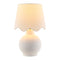 Modern European furniture - Wavy Linen Ceramic Table Lamp - www.oroa.com