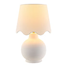 Modern European furniture - Wavy Linen Ceramic Table Lamp - www.oroa.com