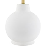 Modern European furniture - Wavy Linen Ceramic Table Lamp - www.oroa.com