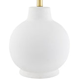 Modern European furniture - Wavy Linen Ceramic Table Lamp - www.oroa.com