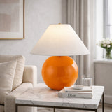 Modern European furniture - White Empire Fabric Table Lamp - www.oroa.com