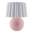 Modern European furniture - Scalloped White Fabric Table Lamp - www.oroa.com