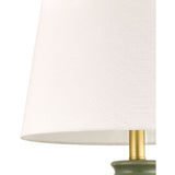Modern European furniture - Green Ceramics Floral Table Lamp - www.oroa.com