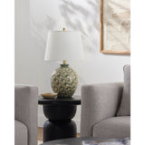 Modern European furniture - Green Ceramics Floral Table Lamp - www.oroa.com