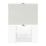 Modern European furniture - Clear Crystal Accent Table Lamp - www.oroa.com