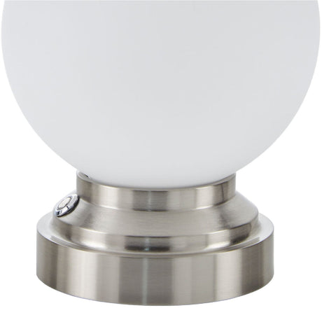 Modern European furniture - White Glass Globe Table Lamp - www.oroa.com