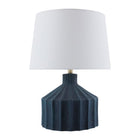Modern European furniture - Fluted Ceramic Accent Table Lamp - www.oroa.com