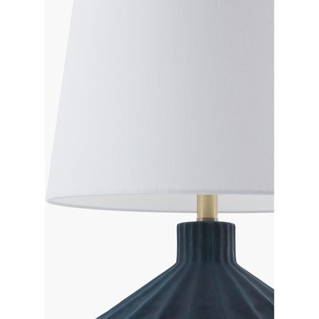 Modern European furniture - Fluted Ceramic Accent Table Lamp - www.oroa.com