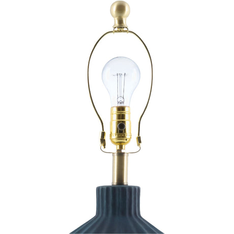 Modern European furniture - Fluted Ceramic Accent Table Lamp - www.oroa.com