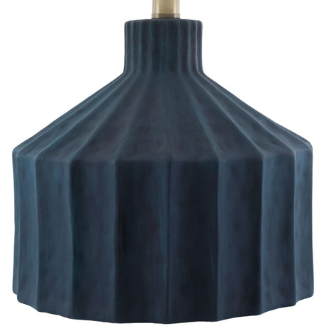 Modern European furniture - Fluted Ceramic Accent Table Lamp - www.oroa.com