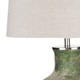 Modern European furniture - Sandblasted Green Glass Table Lamp - www.oroa.com