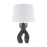 Modern European furniture - Glazed Green Ceramic Table Lamp - www.oroa.com