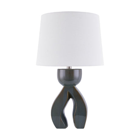 Modern European furniture - Glazed Green Ceramic Table Lamp - www.oroa.com