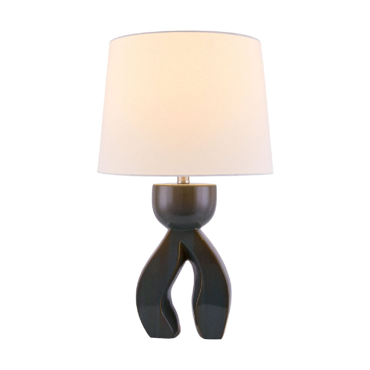Modern European furniture - Glazed Green Ceramic Table Lamp - www.oroa.com