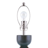 Modern European furniture - Glazed Green Ceramic Table Lamp - www.oroa.com