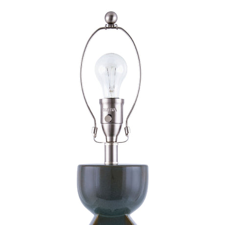Modern European furniture - Glazed Green Ceramic Table Lamp - www.oroa.com