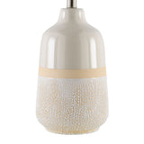 Modern European furniture - Glazed White Ceramic Table Lamp - www.oroa.com