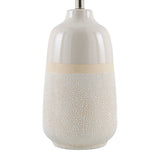 Modern European furniture - Glazed White Ceramic Table Lamp - www.oroa.com