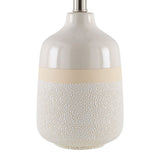 Modern European furniture - Glazed White Ceramic Table Lamp - www.oroa.com
