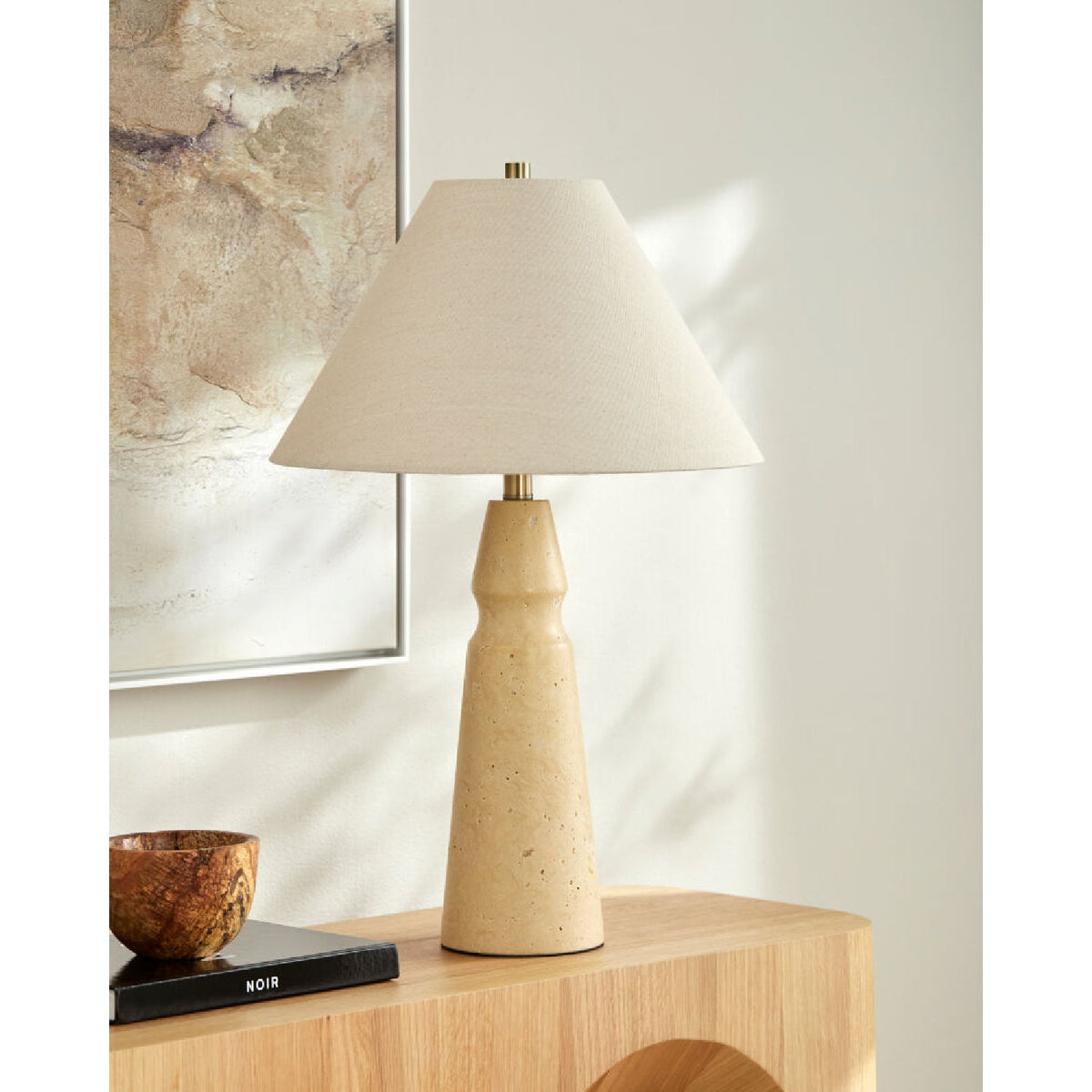 Modern European furniture - Taupe Jute Accent Table Lamp - www.oroa.com