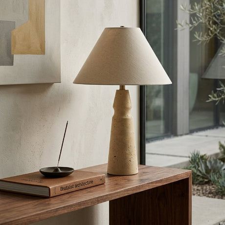 Modern European furniture - Taupe Jute Accent Table Lamp - www.oroa.com
