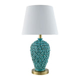 Modern European furniture - Green Ceramic Rose Table Lamp - www.oroa.com