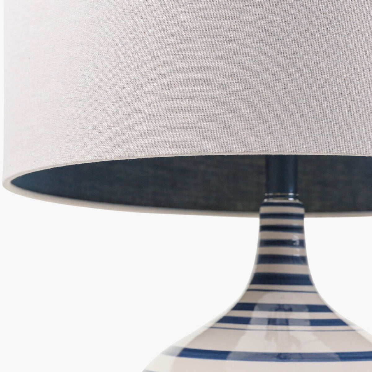 Modern European furniture - Navy Stripes Ceramic Table Lamp - www.oroa.com