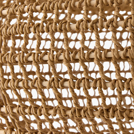 Modern European furniture - Brown Woven 2-Tier Pendant Lamp - www.oroa.com
