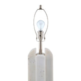 Modern European furniture - White Marble Linen Table Lamp L - www.oroa.com