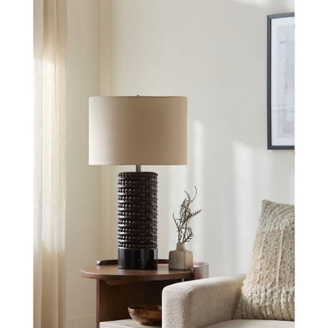 Modern European furniture - Glazed Ceramic Accent Table Lamp - www.oroa.com