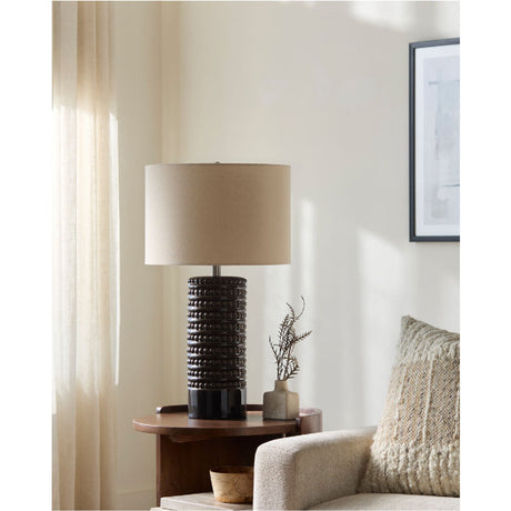 Modern European furniture - Glazed Ceramic Accent Table Lamp - www.oroa.com