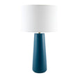 Modern European furniture - Glazed Blue Ceramic Table Lamp - www.oroa.com