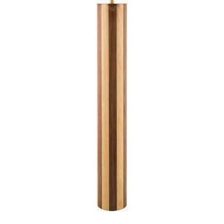 Modern European furniture - Brown Stripes Wooden Floor Lamp - www.oroa.com