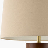 Modern European furniture - Cylindrical Rubberwood Accent Floor Lamp - www.oroa.com