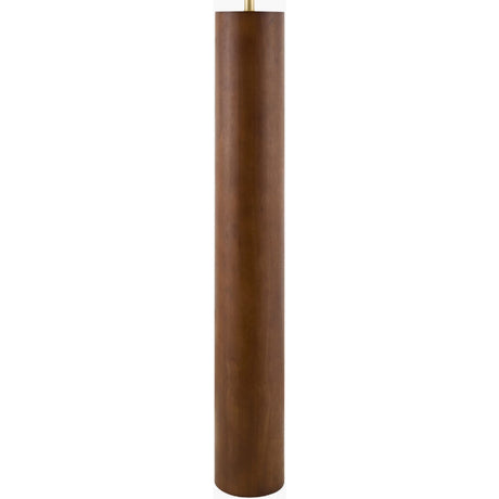 Modern European furniture - Cylindrical Rubberwood Accent Floor Lamp - www.oroa.com