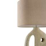 Modern European furniture - Abstract Carved Base Table Lamp - www.oroa.com