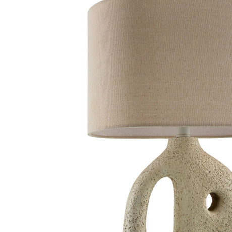 Modern European furniture - Abstract Carved Base Table Lamp - www.oroa.com