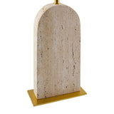 Modern European furniture - Beige Arched Travertine Table Lamp - www.oroa.com