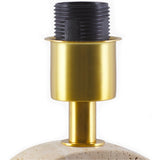 Modern European furniture - Beige Arched Travertine Table Lamp - www.oroa.com