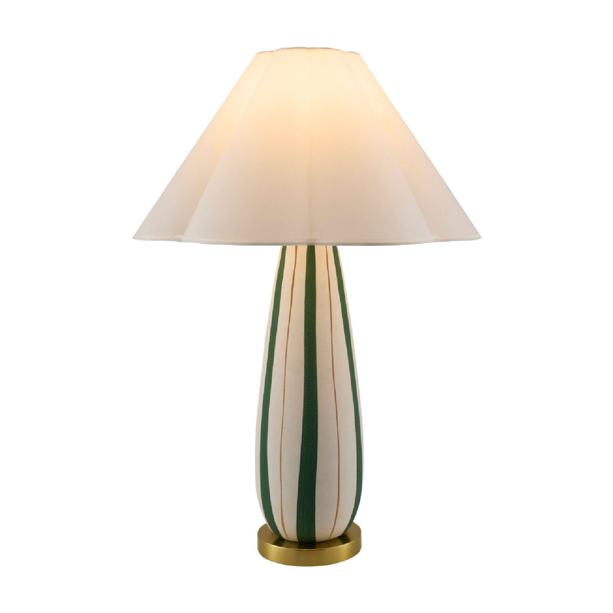 Modern European furniture - Striped Ceramic Accent Table Lamp - www.oroa.com